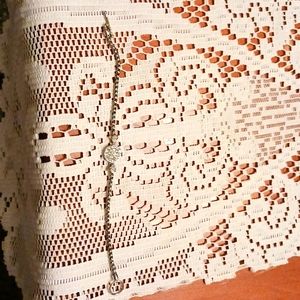 Silver rope bracelet